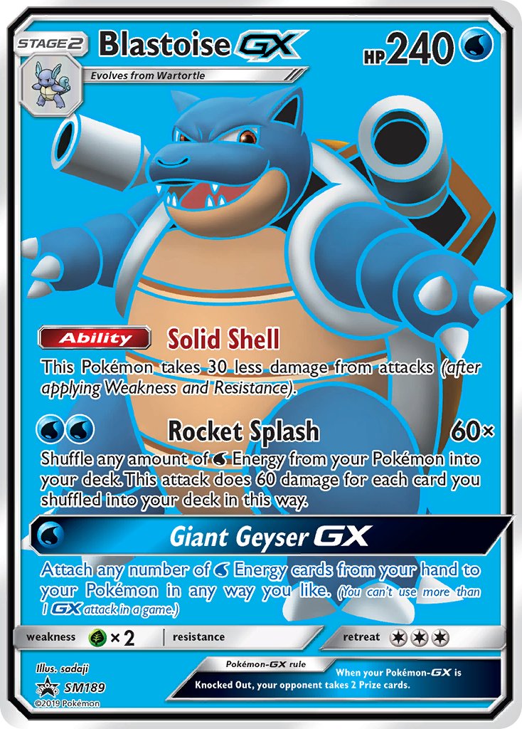 Blastoise GX (SM189) [Sun & Moon: Black Star Promos] | Cracking-Singles