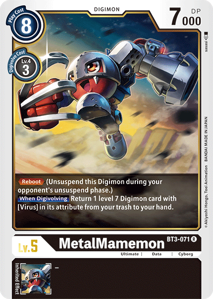 MetalMamemon [BT3-071] [Release Special Booster Ver.1.5] | Cracking-Singles