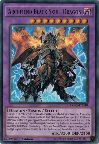 Archfiend Black Skull Dragon [CORE-EN048] Ultra Rare | Cracking-Singles