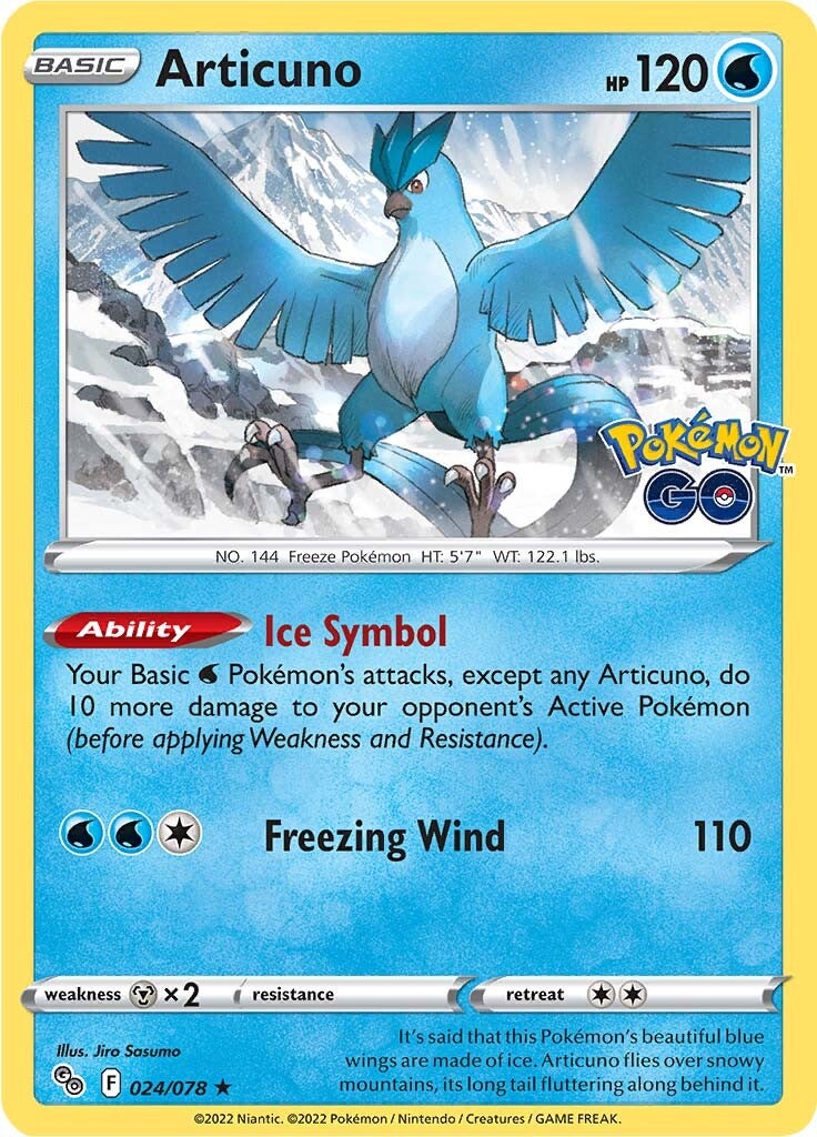 Articuno (024/078) [Pokémon GO] | Cracking-Singles