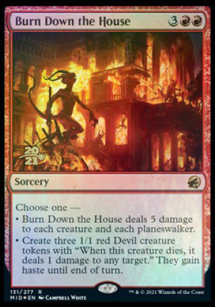 Burn Down the House [Innistrad: Midnight Hunt Prerelease Promos] | Cracking-Singles