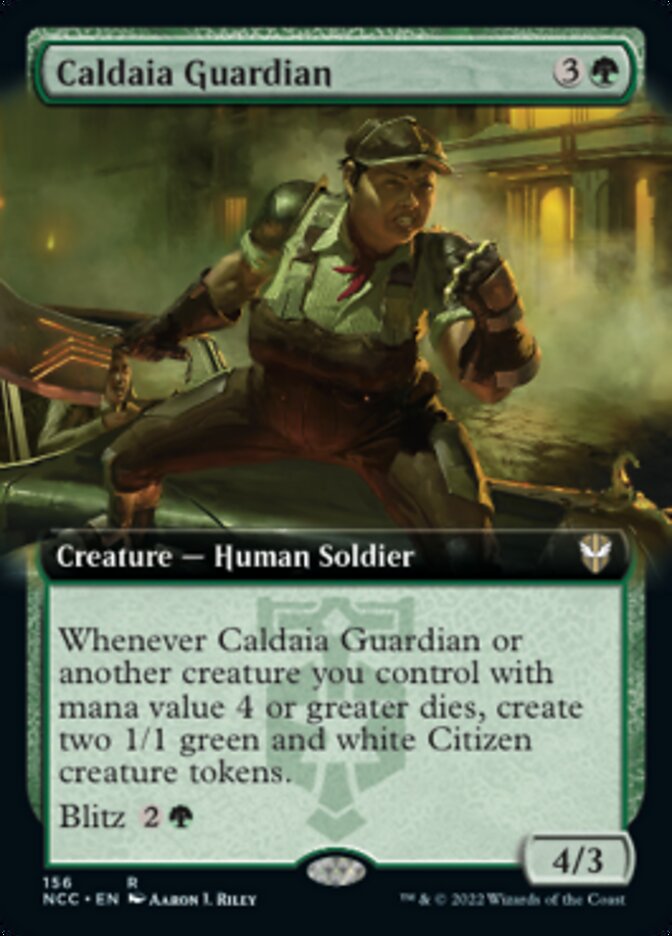 Caldaia Guardian (Extended Art) [Streets of New Capenna Commander] | Cracking-Singles