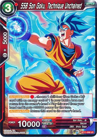 SSB Son Goku, Technique Unchained [BT11-006] | Cracking-Singles