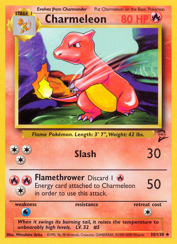 Charmeleon (35/130) [Base Set 2] | Cracking-Singles