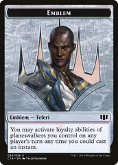 Teferi, Temporal Archmage Emblem // Zombie (011/036) Double-sided Token [Commander 2014 Tokens] | Cracking-Singles