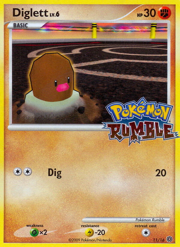 Diglett (11/16) [Pokémon Rumble] | Cracking-Singles