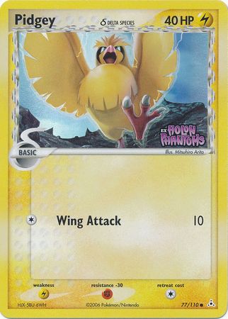 Pidgey (77/110) (Delta Species) (Stamped) [EX: Holon Phantoms] | Cracking-Singles