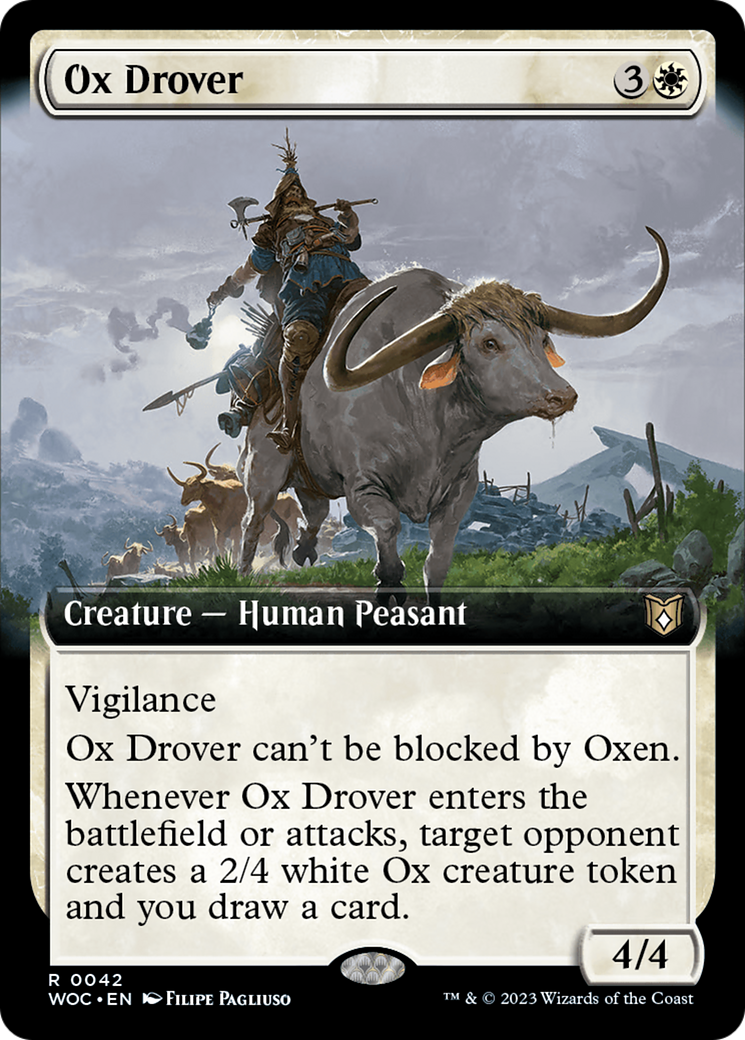 Ox Drover (Extended Art) [Wilds of Eldraine Commander] | Cracking-Singles