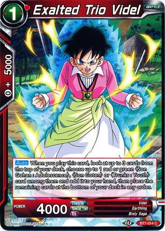 Exalted Trio Videl [BT7-014] | Cracking-Singles