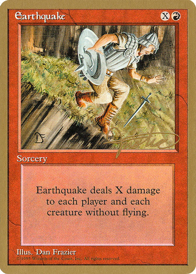 Earthquake (Mark Justice) [Pro Tour Collector Set] | Cracking-Singles