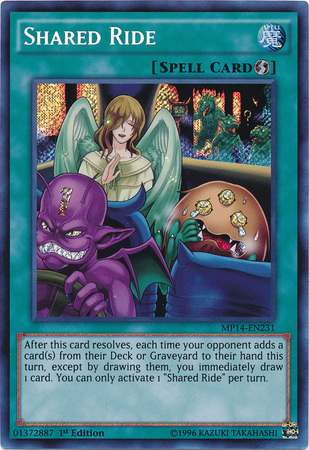 Shared Ride [MP14-EN231] Secret Rare | Cracking-Singles