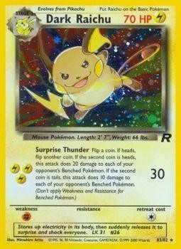 Dark Raichu (83/82) [Team Rocket Unlimited] | Cracking-Singles