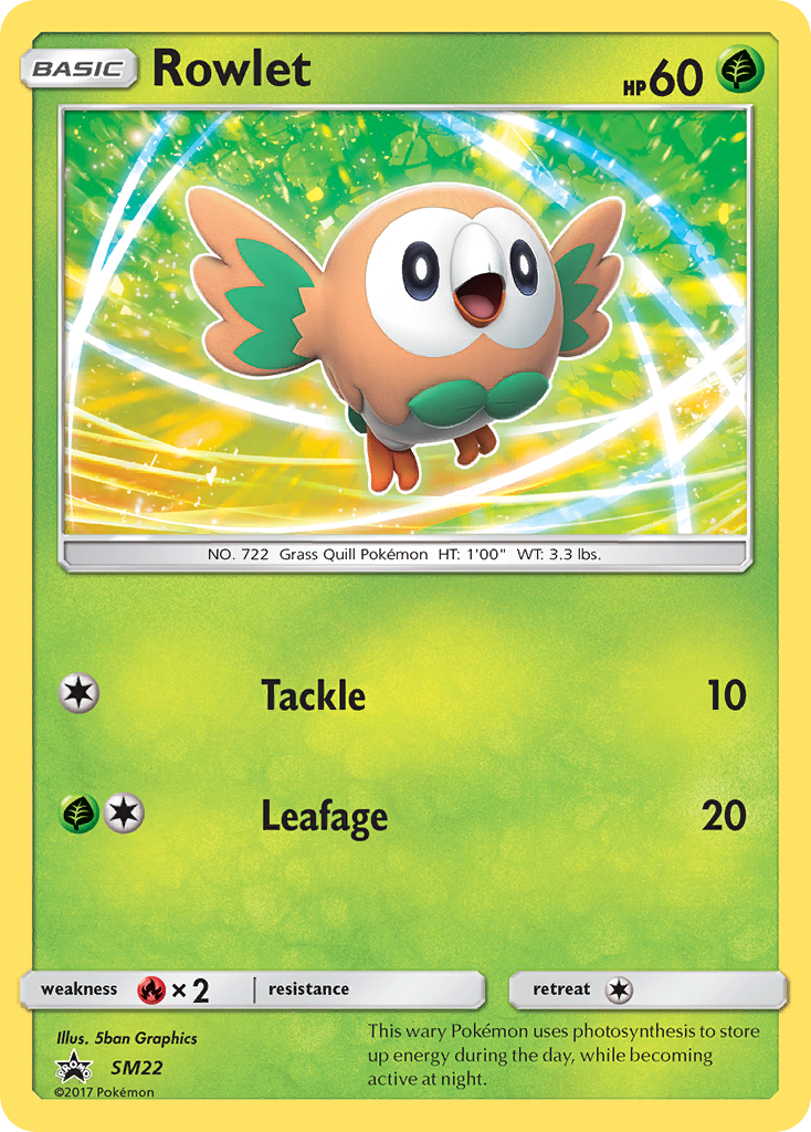 Rowlet (SM22) [Sun & Moon: Black Star Promos] | Cracking-Singles