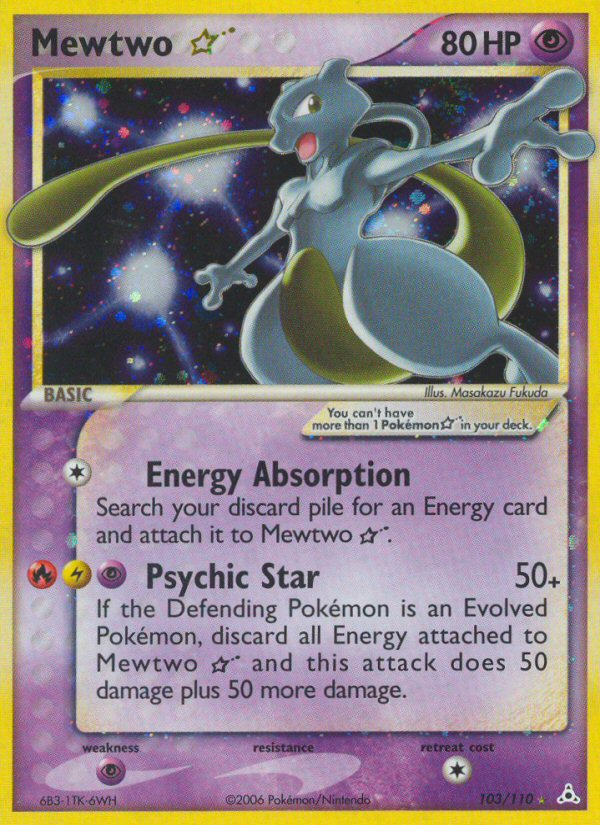 Mewtwo Star (103/110) [EX: Holon Phantoms] | Cracking-Singles