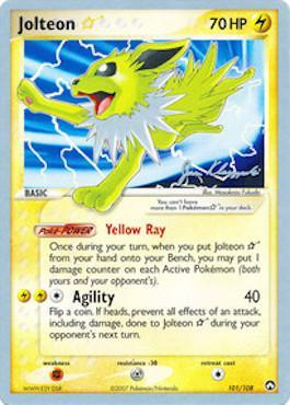 Jolteon Star (101/108) (Psychic Lock - Jason Klaczynski) [World Championships 2008] | Cracking-Singles