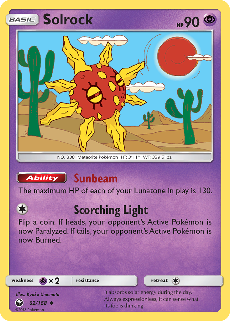 Solrock (62/168) [Sun & Moon: Celestial Storm] | Cracking-Singles