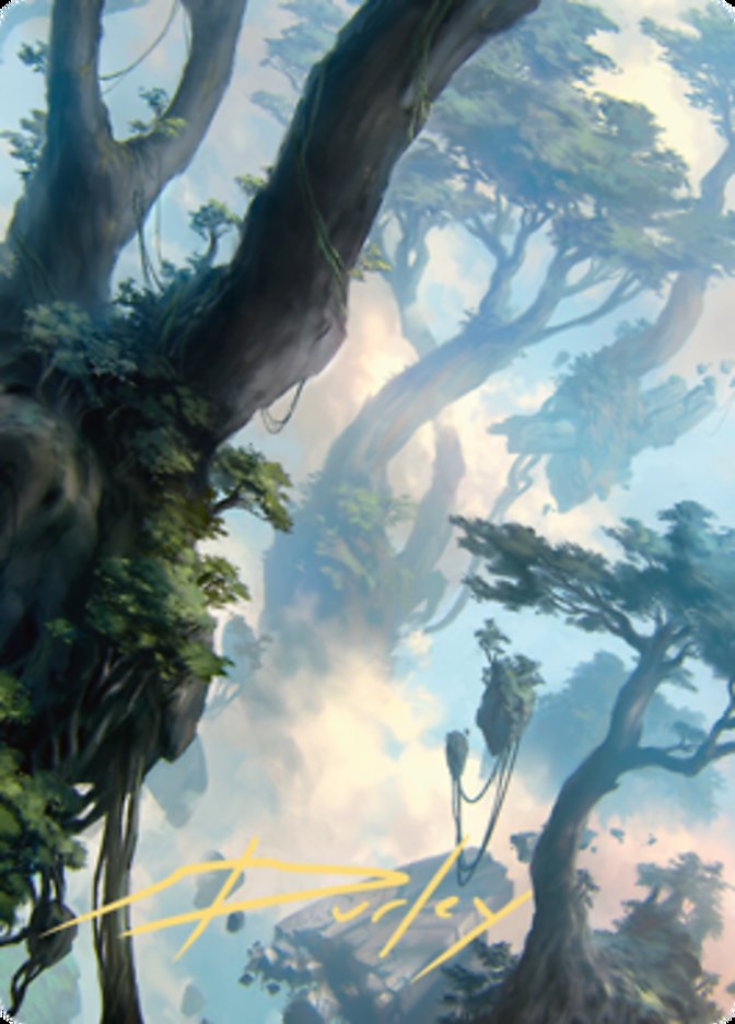 Forest 1 Art Card (Gold-Stamped Signature) [Zendikar Rising Art Series] | Cracking-Singles