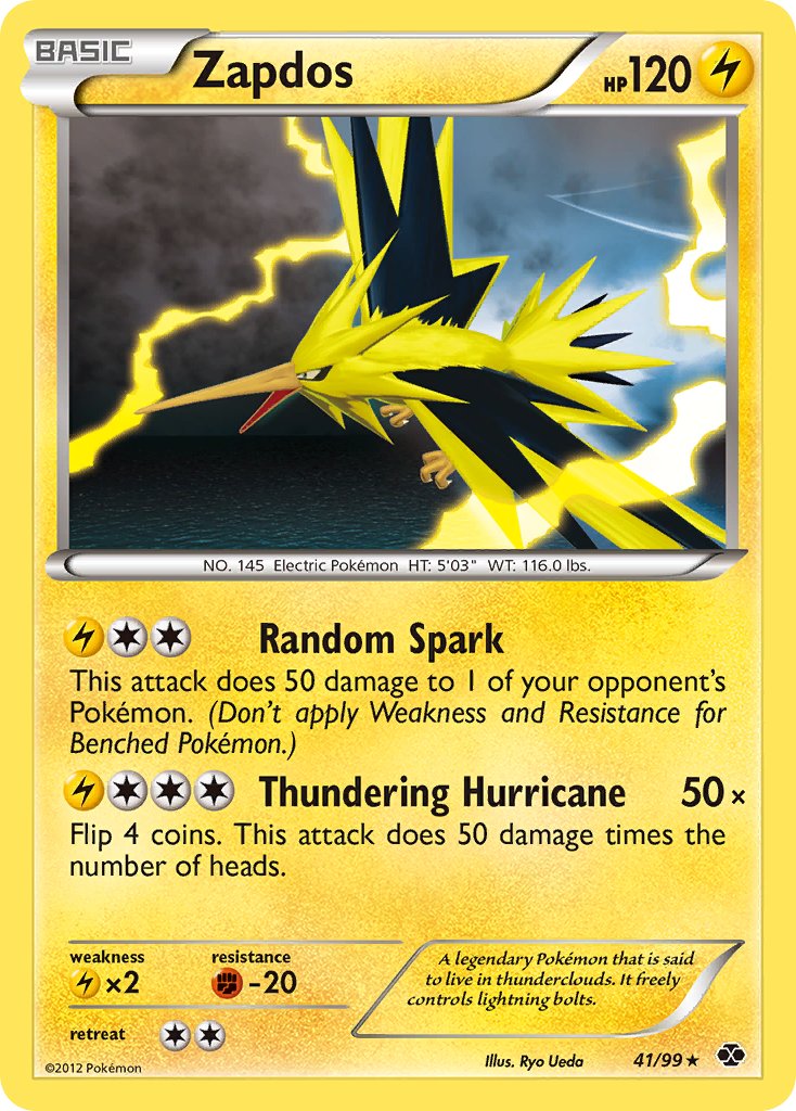 Zapdos (41/99) (Blister Exclusive) [Black & White: Next Destinies] | Cracking-Singles