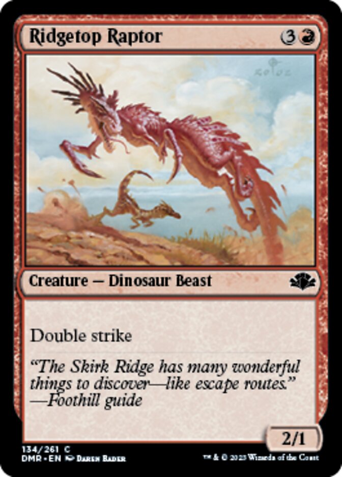 Ridgetop Raptor [Dominaria Remastered] | Cracking-Singles