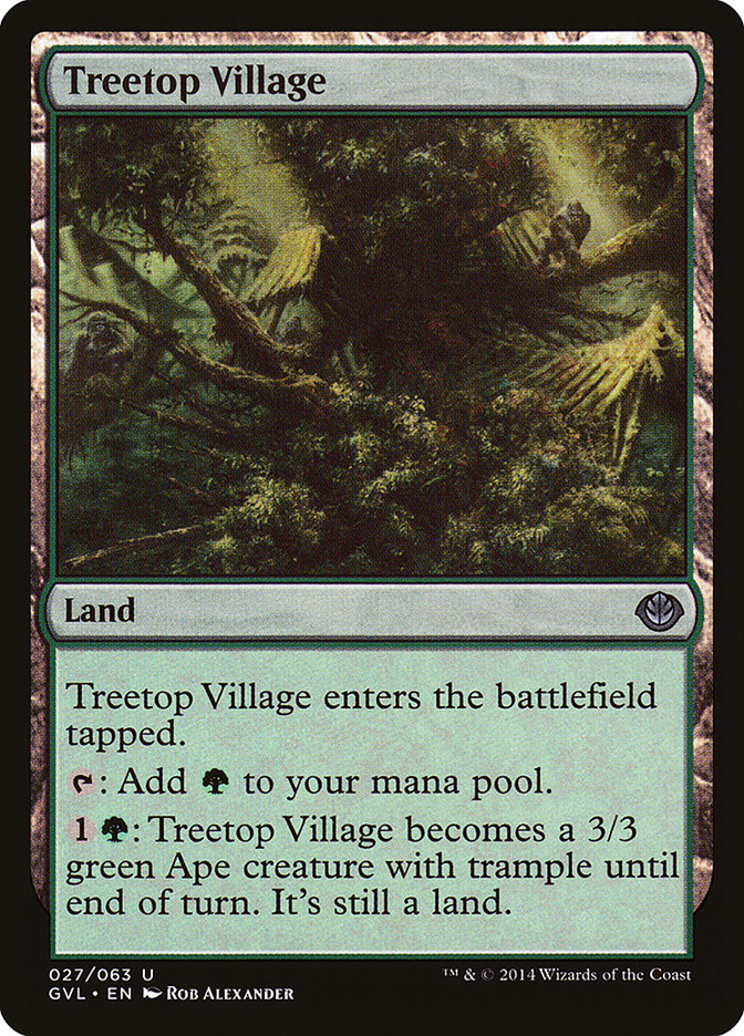 Treetop Village (Garruk vs. Liliana) [Duel Decks Anthology] | Cracking-Singles