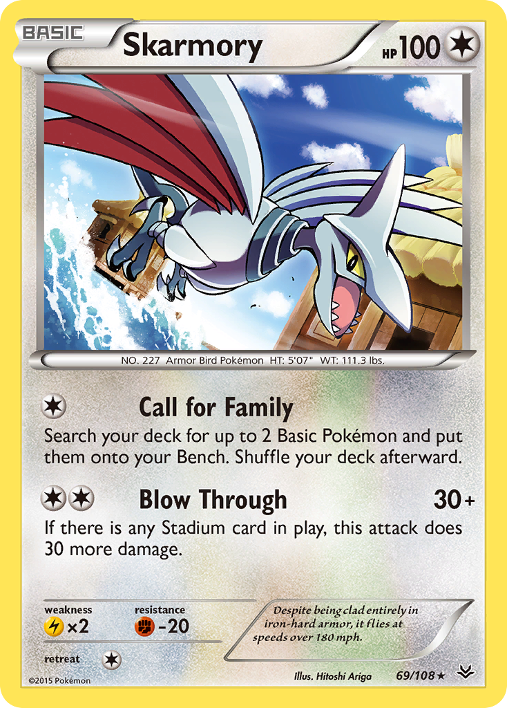 Skarmory (69/108) [XY: Roaring Skies] | Cracking-Singles