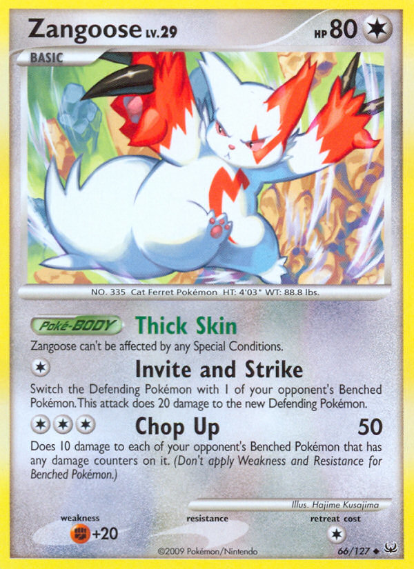 Zangoose (66/127) [Platinum: Base Set] | Cracking-Singles