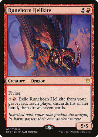 Runehorn Hellkite [Commander 2016] | Cracking-Singles