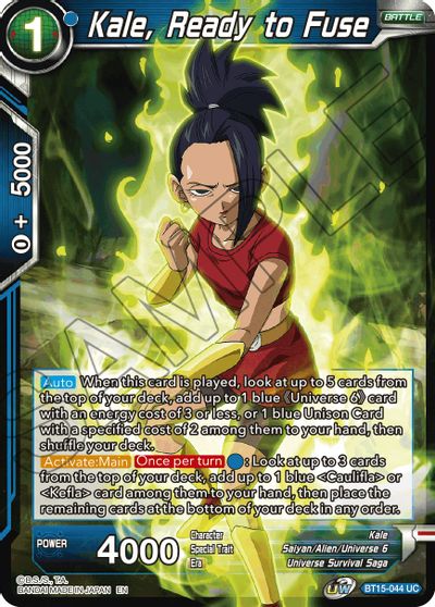 Kale, Ready to Fuse [BT15-044] | Cracking-Singles