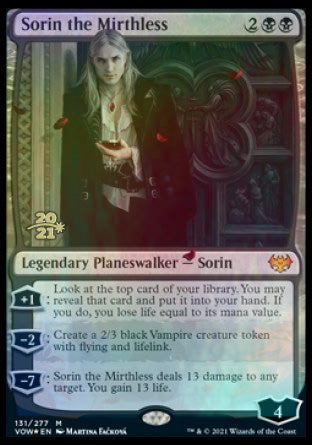 Sorin the Mirthless [Innistrad: Crimson Vow Prerelease Promos] | Cracking-Singles