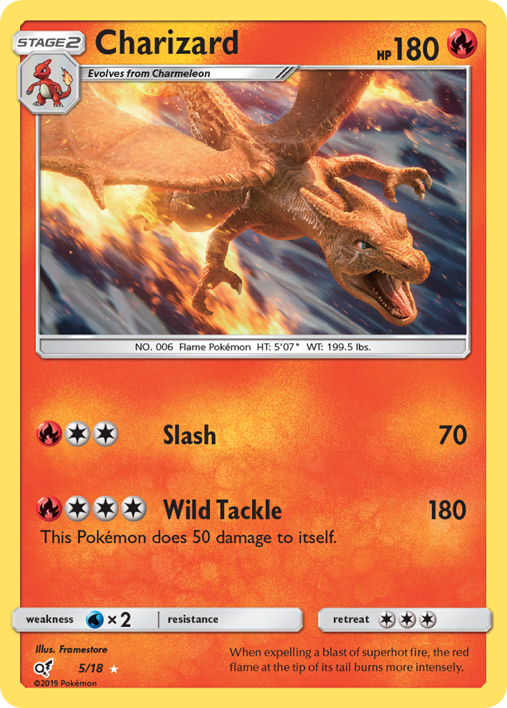 Charizard (5/18) [Sun & Moon: Detective Pikachu] | Cracking-Singles