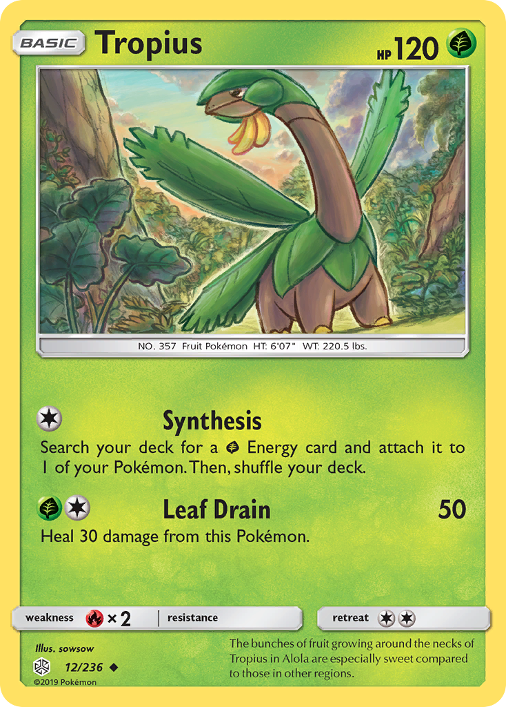 Tropius (12/236) [Sun & Moon: Cosmic Eclipse] | Cracking-Singles