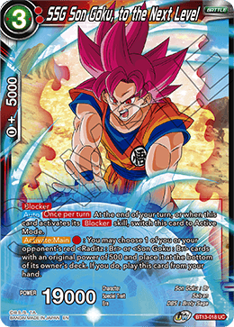 SSG Son Goku, to the Next Level (Uncommon) [BT13-018] | Cracking-Singles