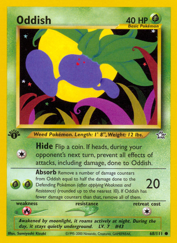 Oddish (68/111) [Neo Genesis 1st Edition] | Cracking-Singles