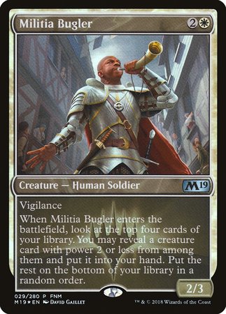 Militia Bugler [Core Set 2019 Promos] | Cracking-Singles