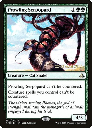 Prowling Serpopard [Amonkhet Prerelease Promos] | Cracking-Singles