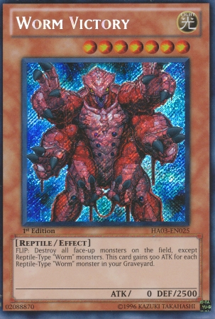 Worm Victory [HA03-EN025] Secret Rare | Cracking-Singles