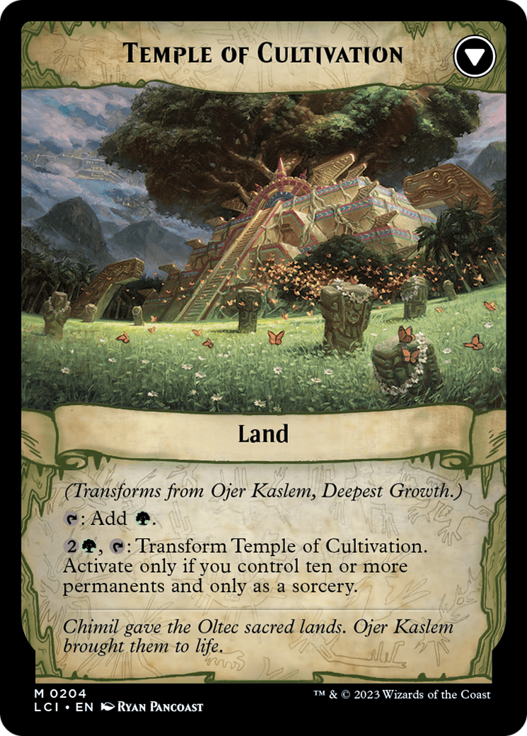 Ojer Kaslem, Deepest Growth // Temple of Cultivation [The Lost Caverns of Ixalan Prerelease Cards] | Cracking-Singles