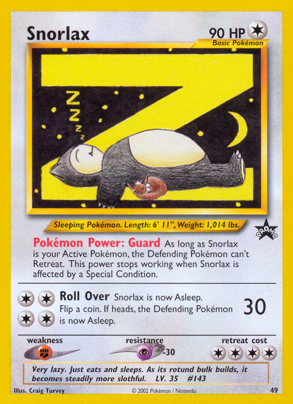 Snorlax (49) [Wizards of the Coast: Black Star Promos] | Cracking-Singles