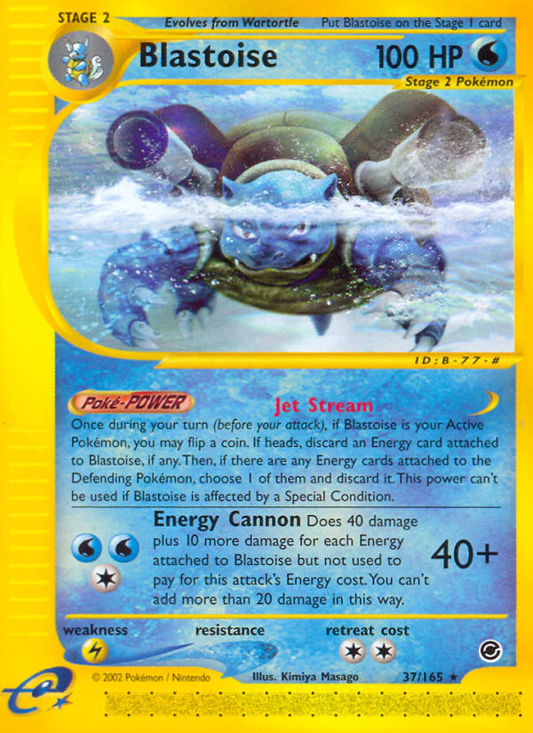 Blastoise (37/165) [Expedition: Base Set] | Cracking-Singles