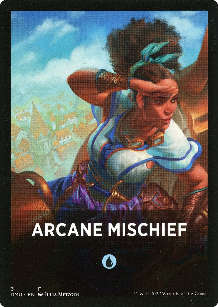 Arcane Mischief Theme Card [Dominaria United Tokens] | Cracking-Singles