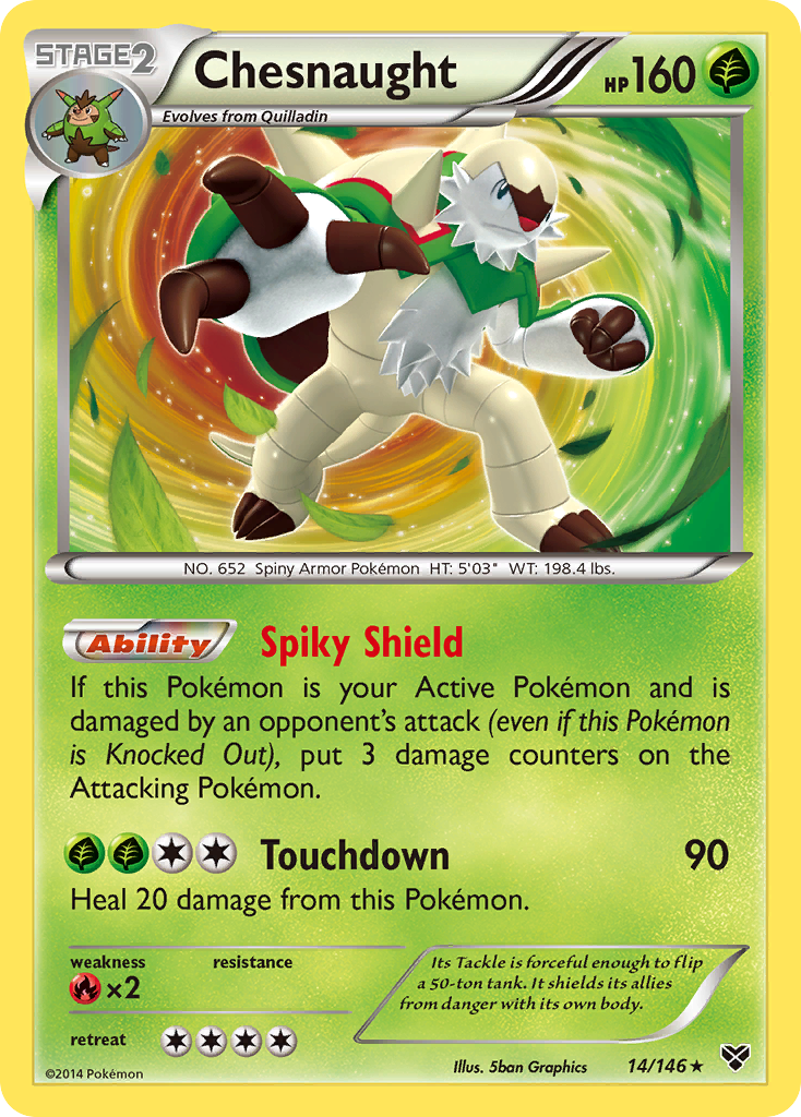 Chesnaught (14/146) [XY: Base Set] | Cracking-Singles