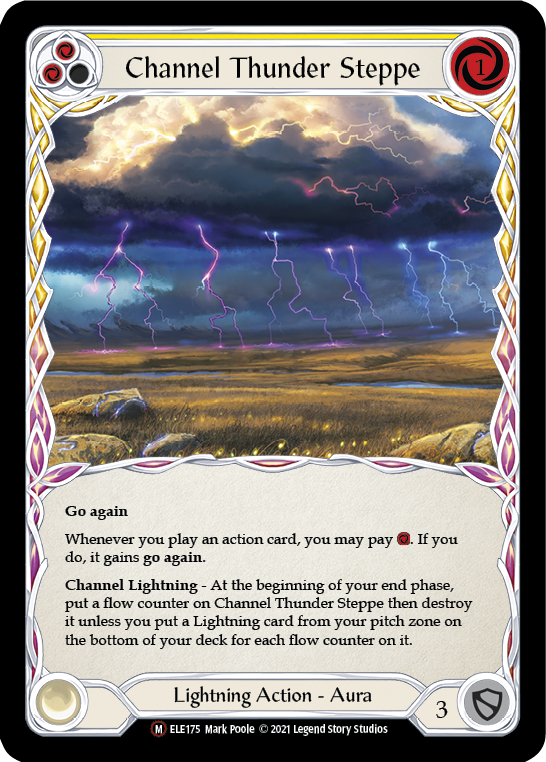 Channel Thunder Steppe [U-ELE175] Unlimited Rainbow Foil | Cracking-Singles