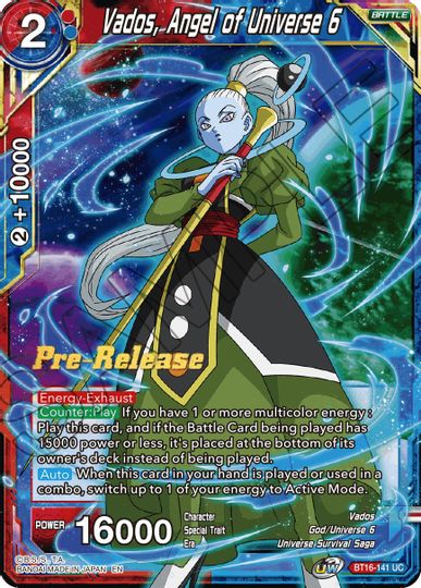 Vados, Angel of the Universe 6 (BT16-141) [Realm of the Gods Prerelease Promos] | Cracking-Singles