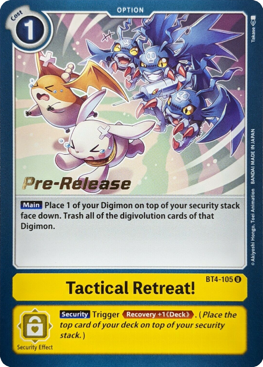 Tactical Retreat! [BT4-105] [Great Legend Pre-Release Promos] | Cracking-Singles