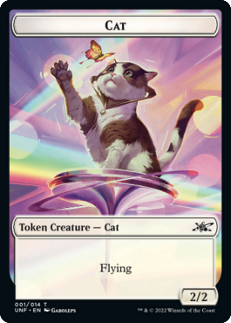 Cat // Food (10) Double-sided Token [Unfinity Tokens] | Cracking-Singles