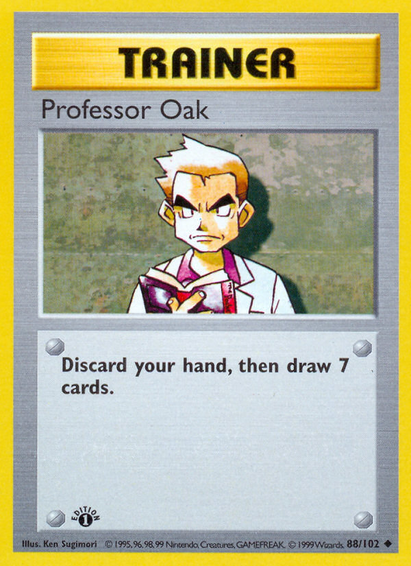 Professor Oak (88/102) (Shadowless) [Base Set 1st Edition] | Cracking-Singles