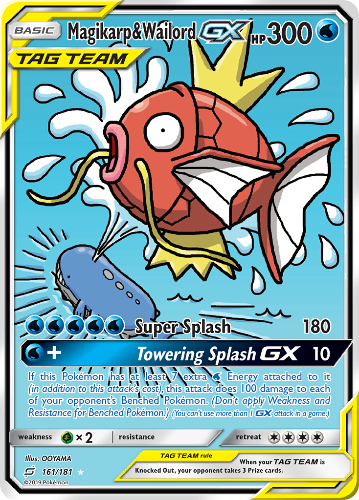 Magikarp & Wailord GX (161/181) [Sun & Moon: Team Up] | Cracking-Singles