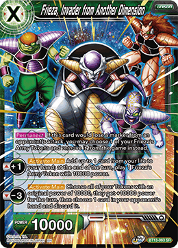 Frieza, Invader from Another Dimension [BT13-063] | Cracking-Singles