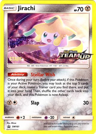 Jirachi (SM161) (Staff) [Sun & Moon: Black Star Promos] | Cracking-Singles