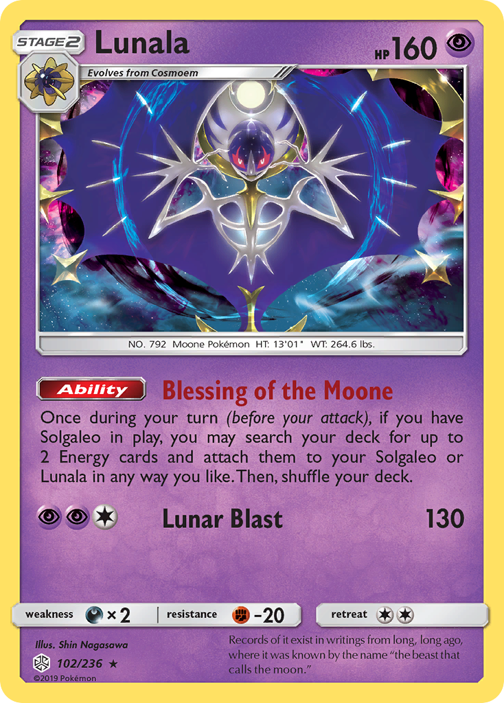 Lunala (102/236) [Sun & Moon: Cosmic Eclipse] | Cracking-Singles